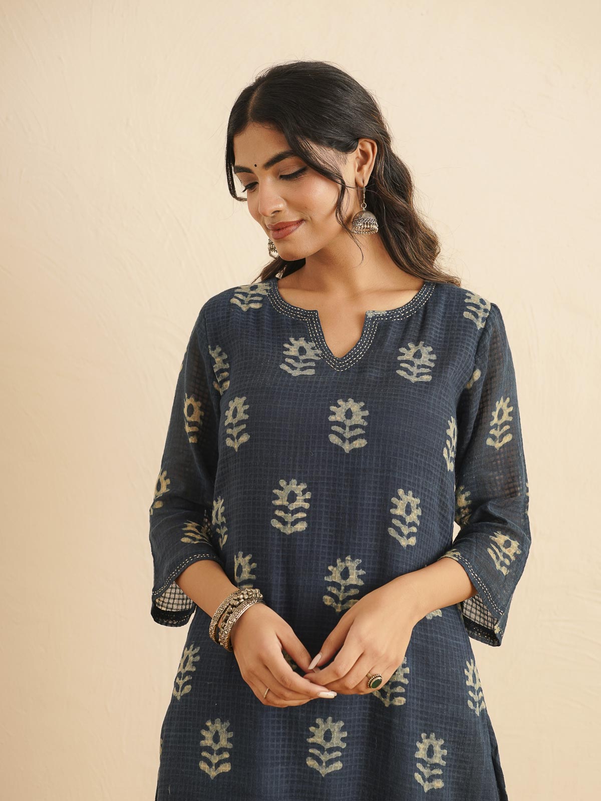 Cotton Printed Kantha Style Set For Women Indi Boota