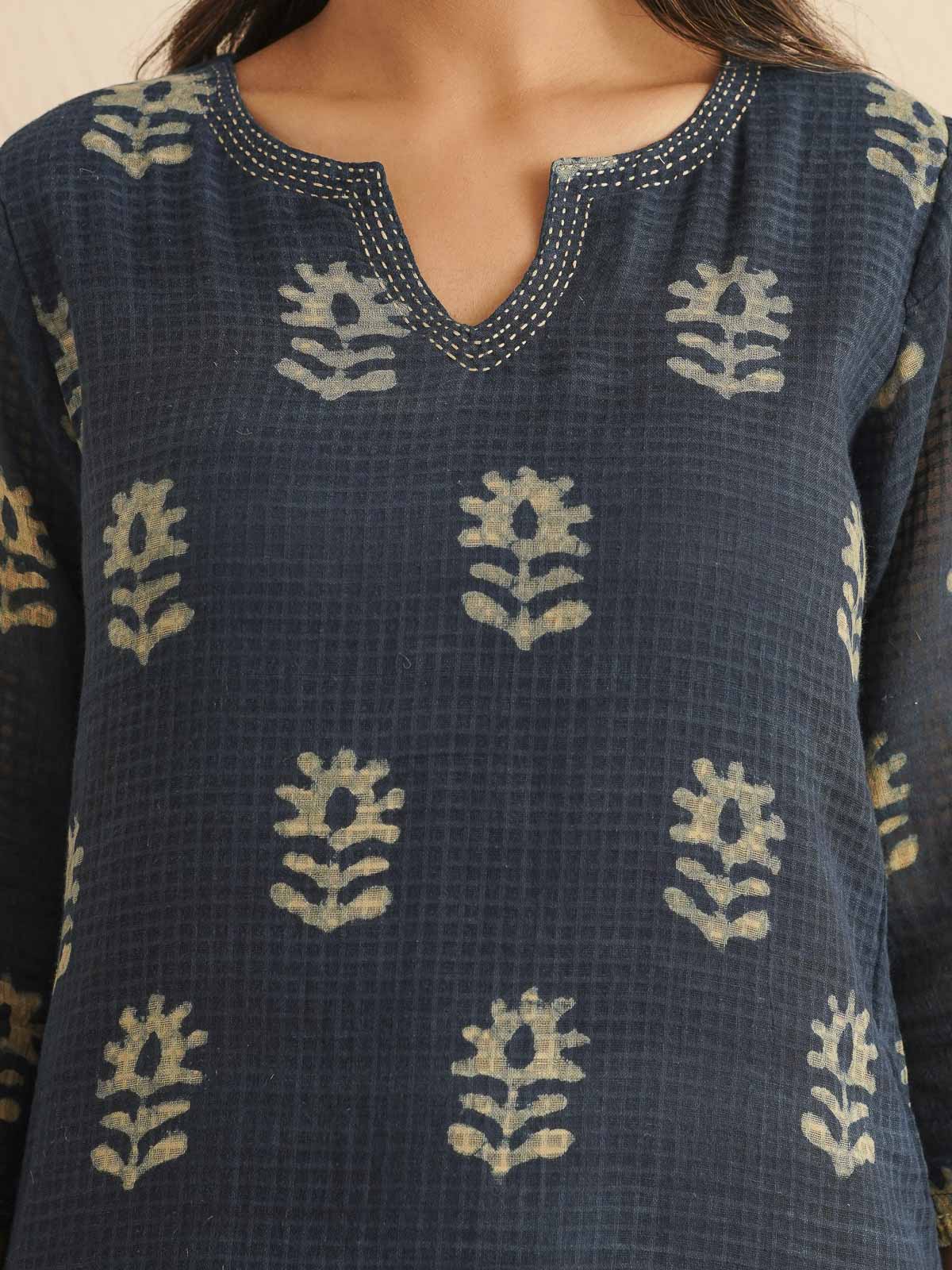 Cotton Printed Kantha Style Set For Women Indi Boota