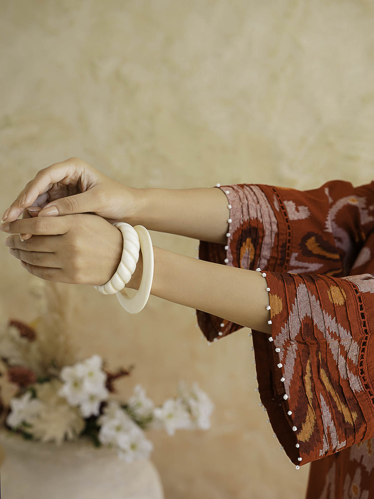 Cotton Printed Ultimate Aline Kurta For Women Cherry Red