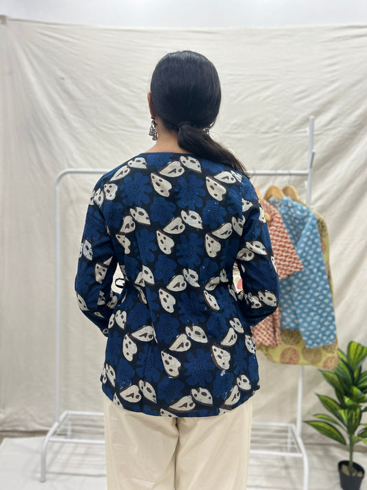 Wrap Top Indigo - Goodhand