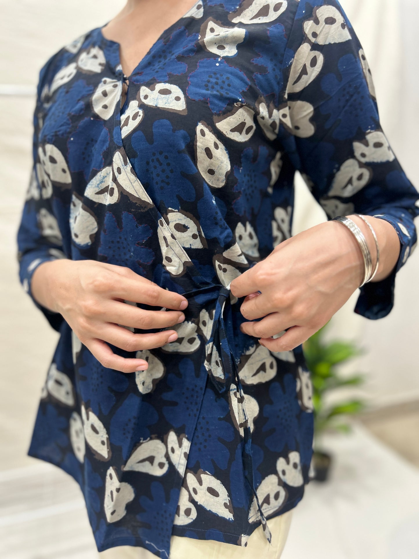Wrap Top Indigo - Goodhand