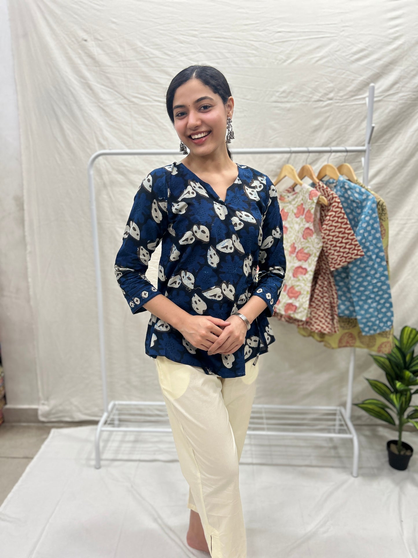 Wrap Top Indigo - Goodhand
