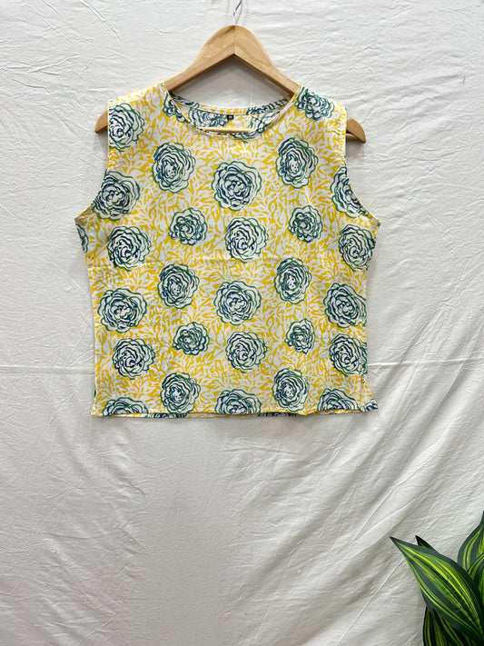 Sleevless Top Yellow - Goodhand