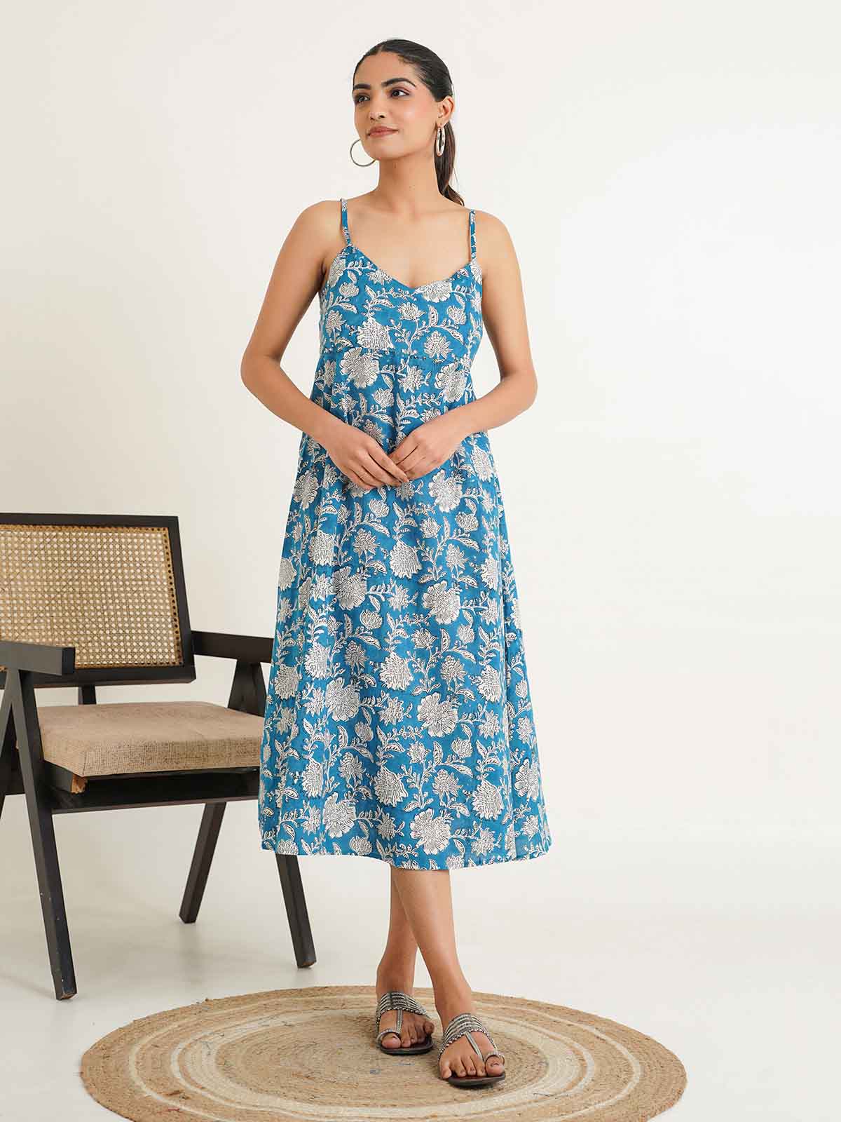 Sweetheart Dress Sapphire Blue