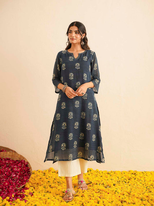 Cotton Printed Kantha Style Set For Women Indi Boota
