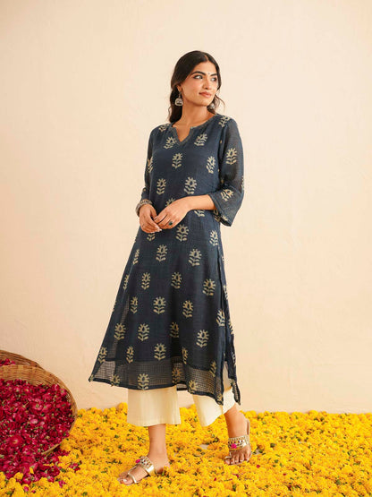 Cotton Printed Kantha Style Set For Women Indi Boota