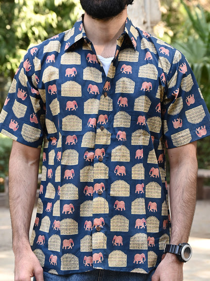 Men's Relaxed Fit Cotton Shirt – Half Sleeves - Hawa Mahal