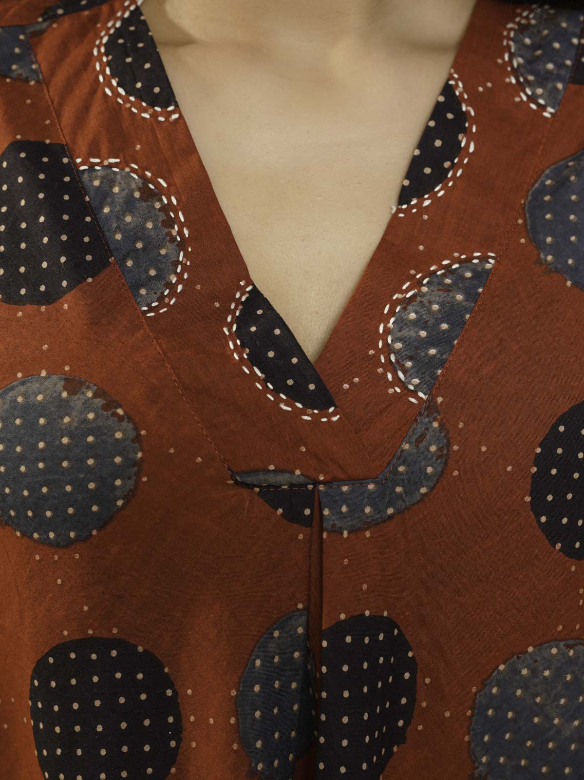 Cotton Printed Sleeveles Anjuna Dress Red