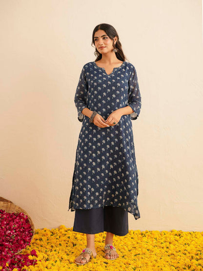 Cotton Printed Kantha Style Set For Women Indi Booty