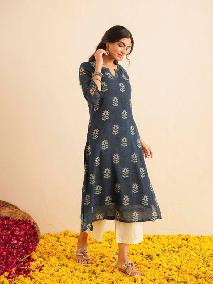 Cotton Printed Kantha Style Set For Women Indi Boota