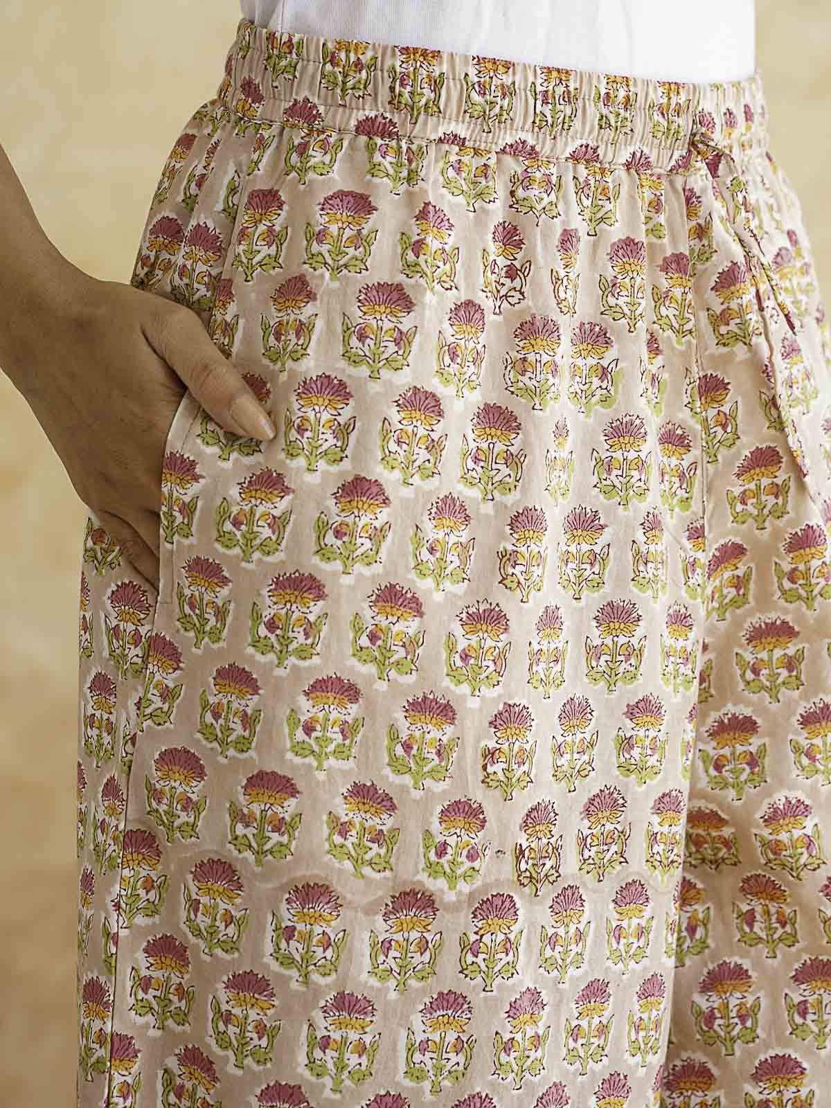 Classic Cotton Kurta Set For Women Brown