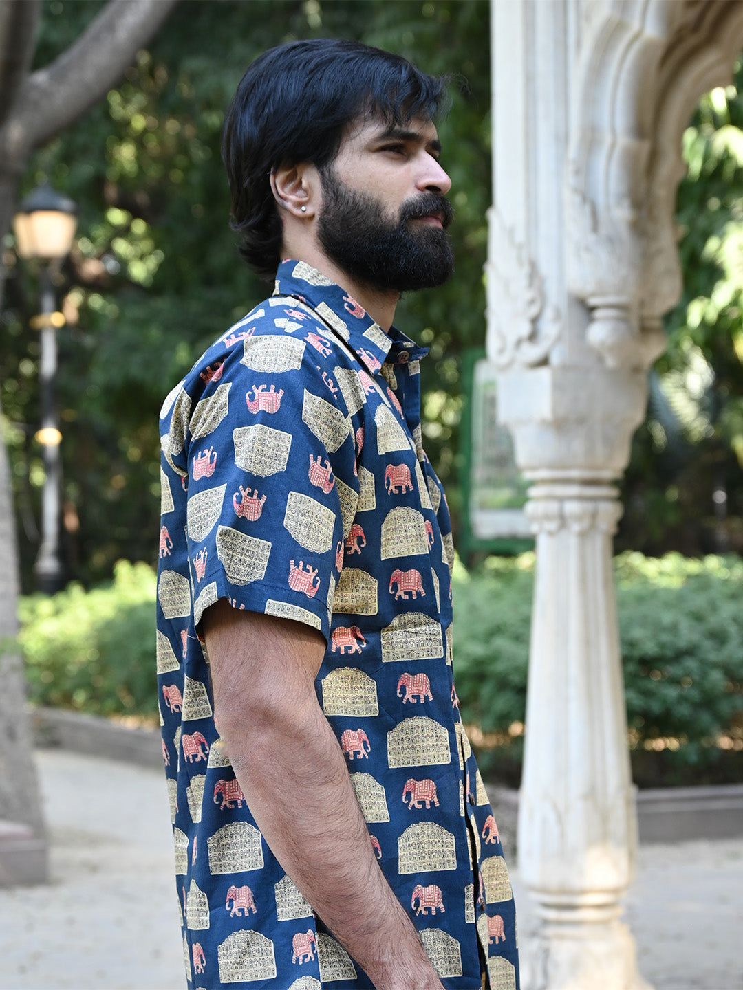 Men's Relaxed Fit Cotton Shirt – Half Sleeves - Hawa Mahal