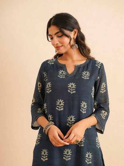 Cotton Printed Kantha Style Set For Women Indi Boota