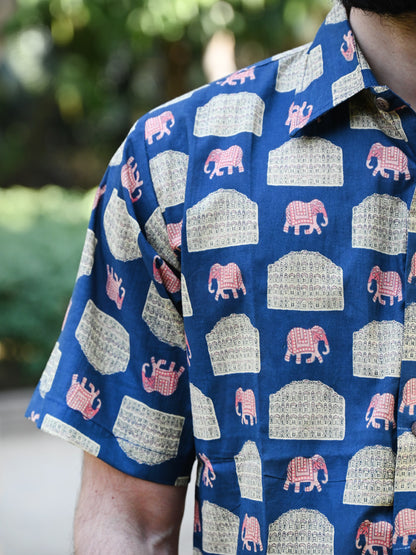 Men's Relaxed Fit Cotton Shirt – Half Sleeves - Hawa Mahal