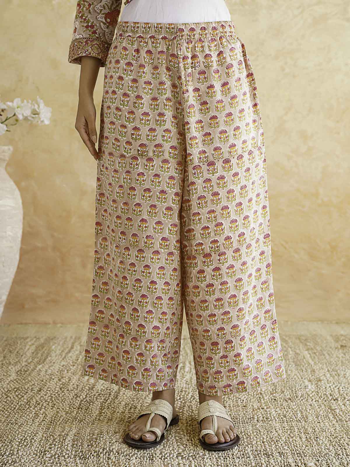 Classic Cotton Kurta Set For Women Brown