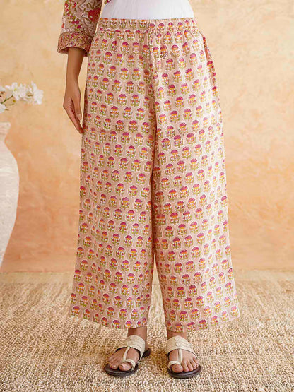 Classic Cotton Kurta Set For Women Brown