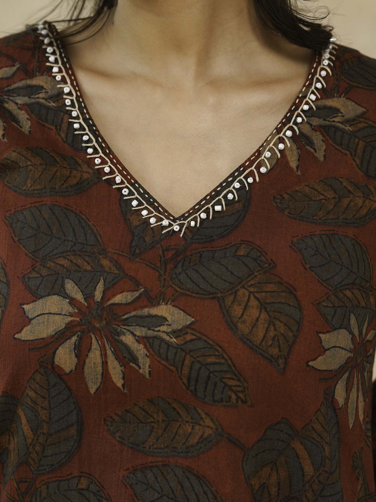 Cotton Printed Ultimate Aline Kurta For Women Red