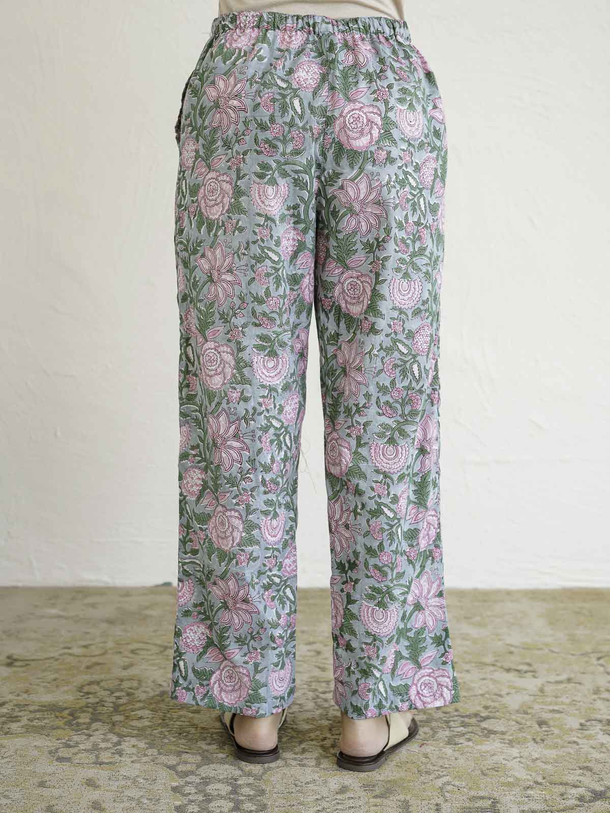 Cotton Printed Lounge Wear Coord Set Light Green
