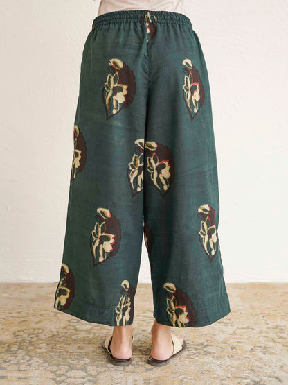 Women Ethnic Motifs Printed Cotton Pleat Set Jahuta