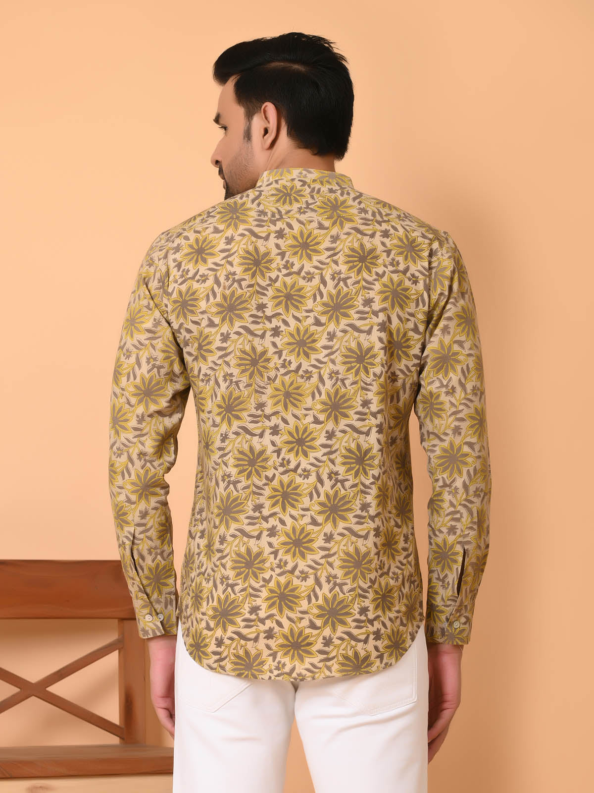 Men's short kurta brown - Goodhand