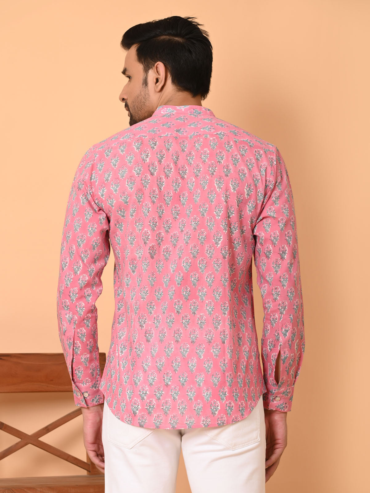 Men's short kurta pink - Goodhand