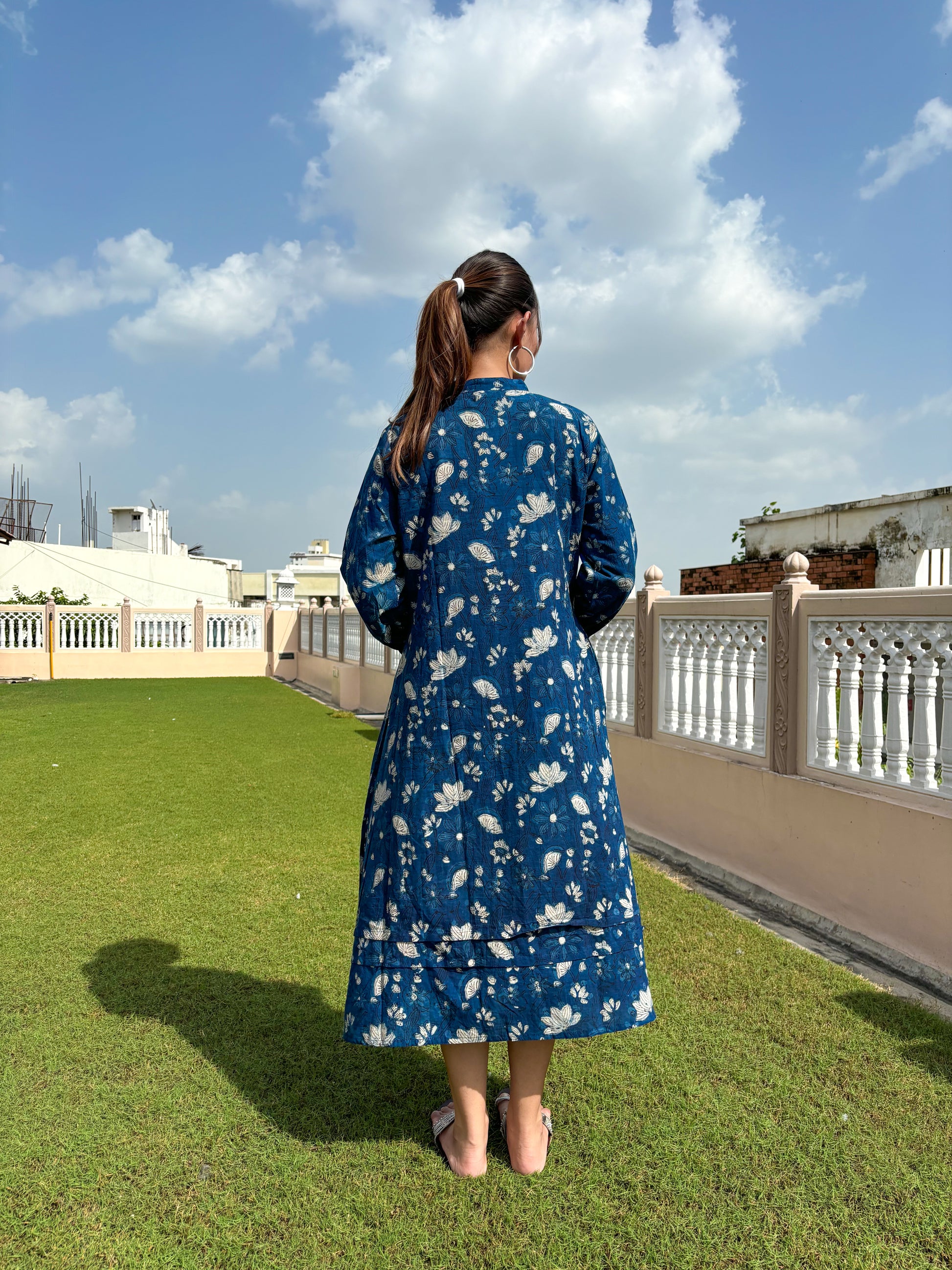 Kochi Dress Indigo - Goodhand