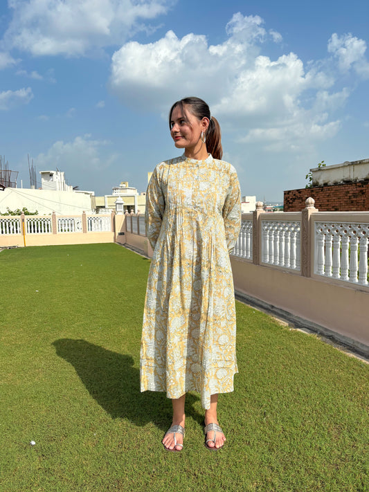 Kochi Dress Mustard - Goodhand