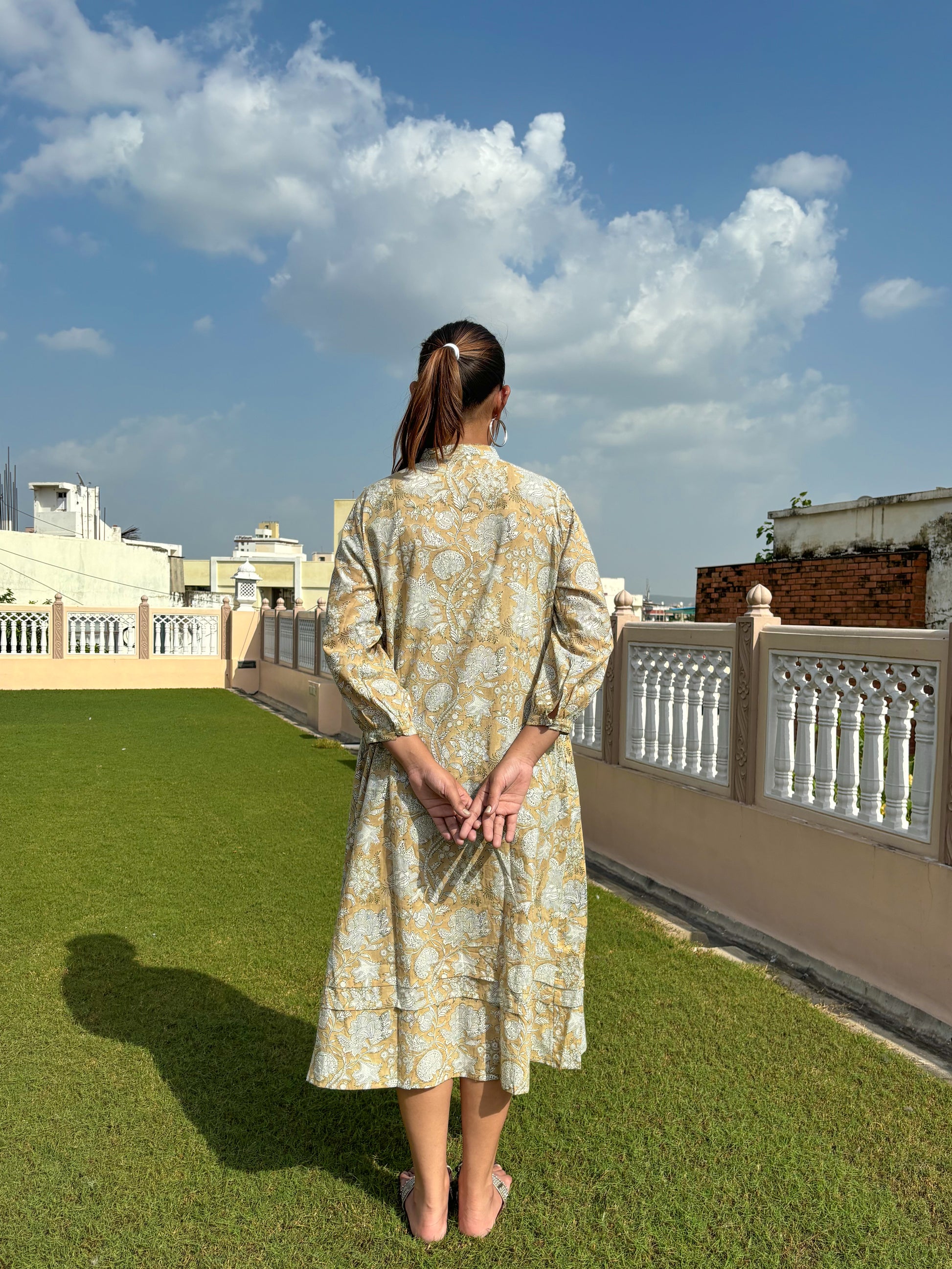 Kochi Dress Mustard - Goodhand