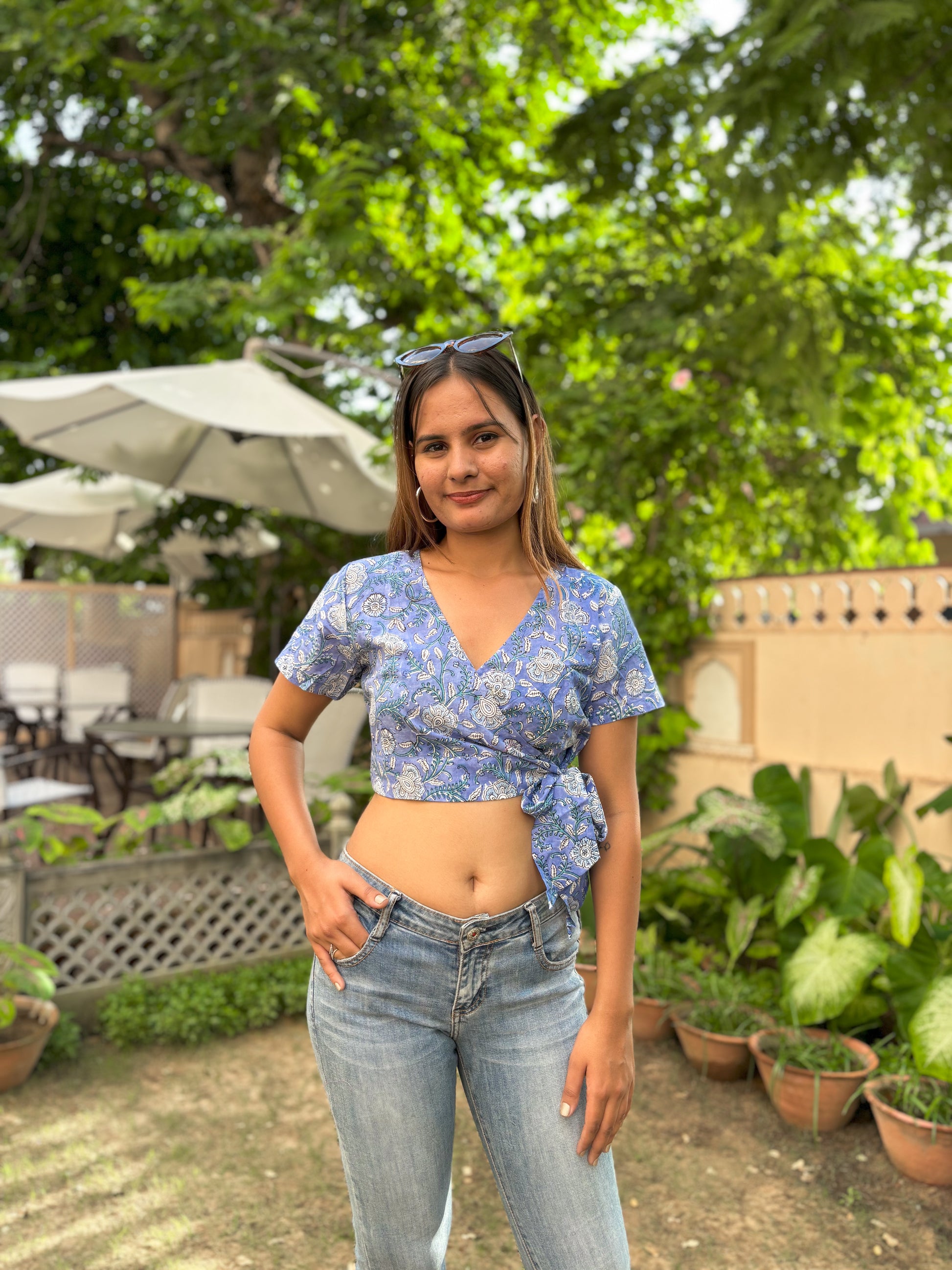 Ber Crop Top Blue - Goodhand