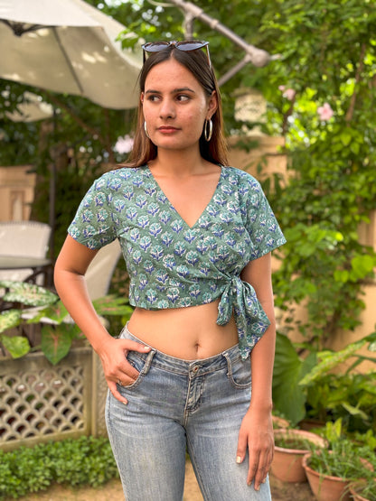 Ber Crop Top Green - Goodhand