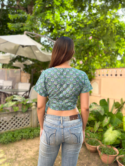 Ber Crop Top Green - Goodhand