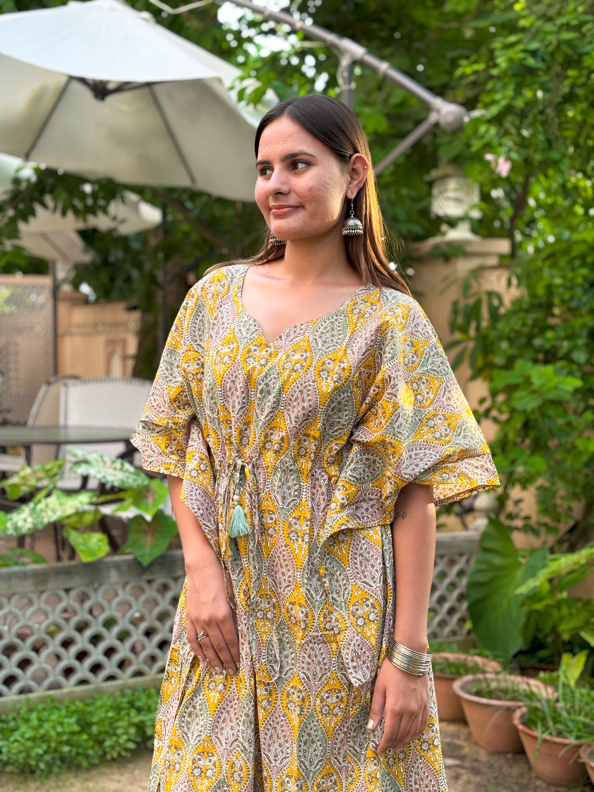 Tassel Kaftan Yellow - Goodhand