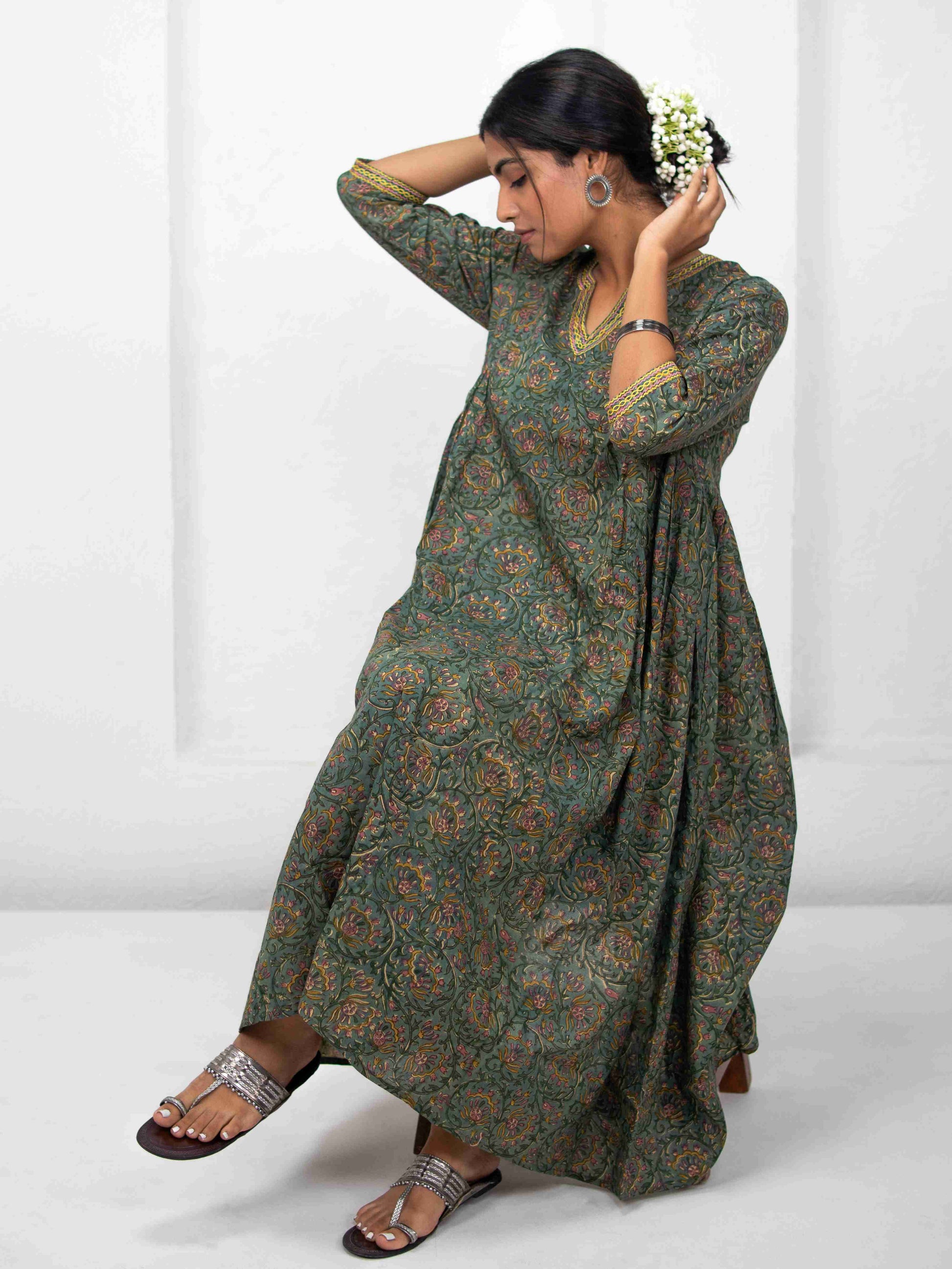 Seher Pista Gathered Kurti - Goodhand