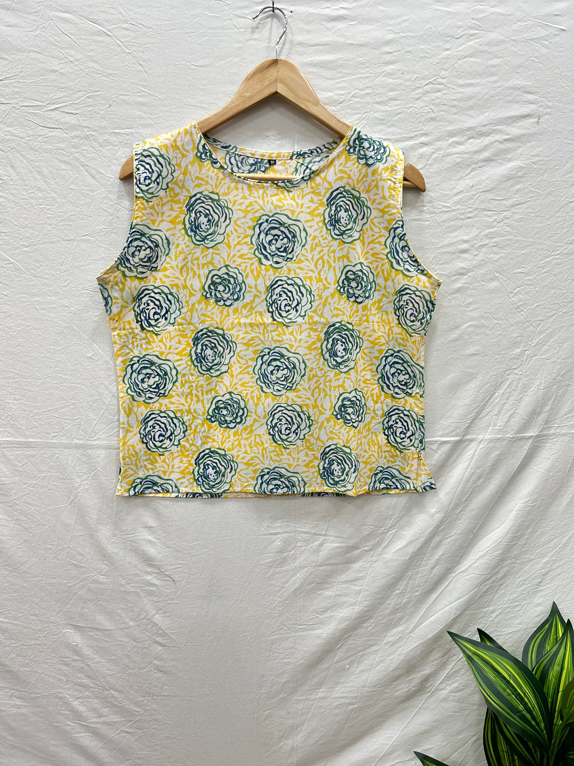 Sleevless Top Yellow - Goodhand