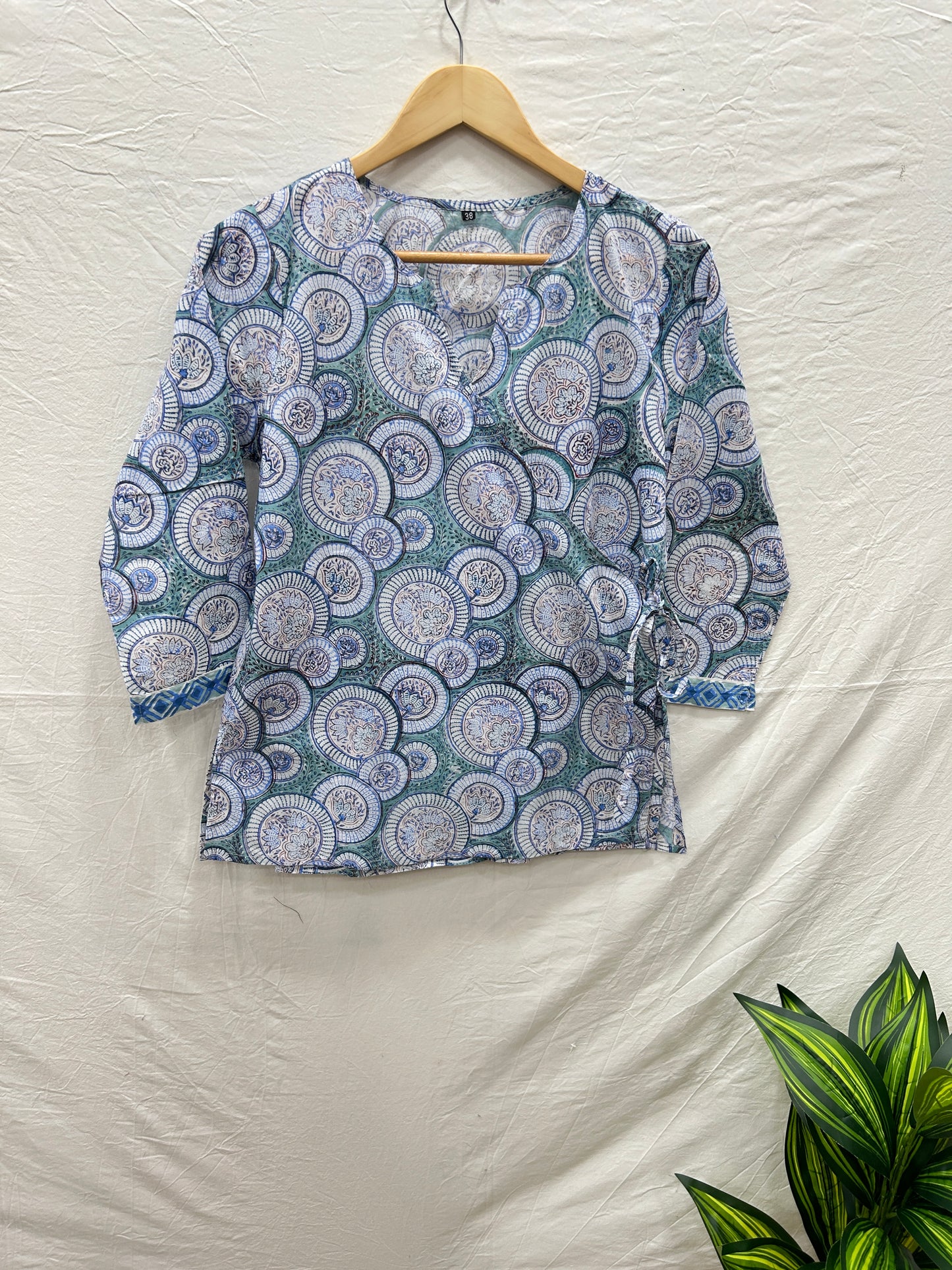 Wrap Top Aqua - Goodhand