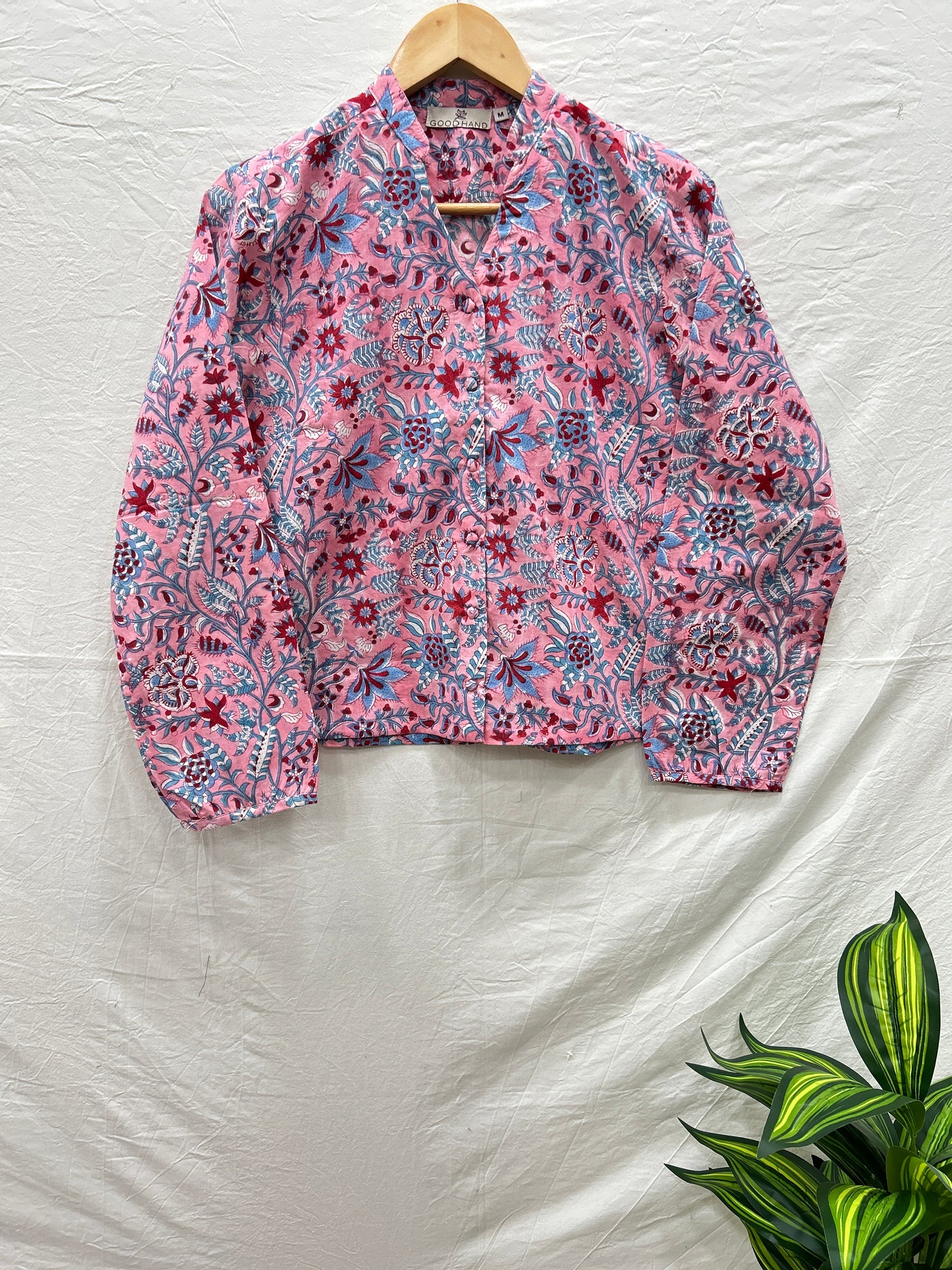 Cloth button top pink - Goodhand