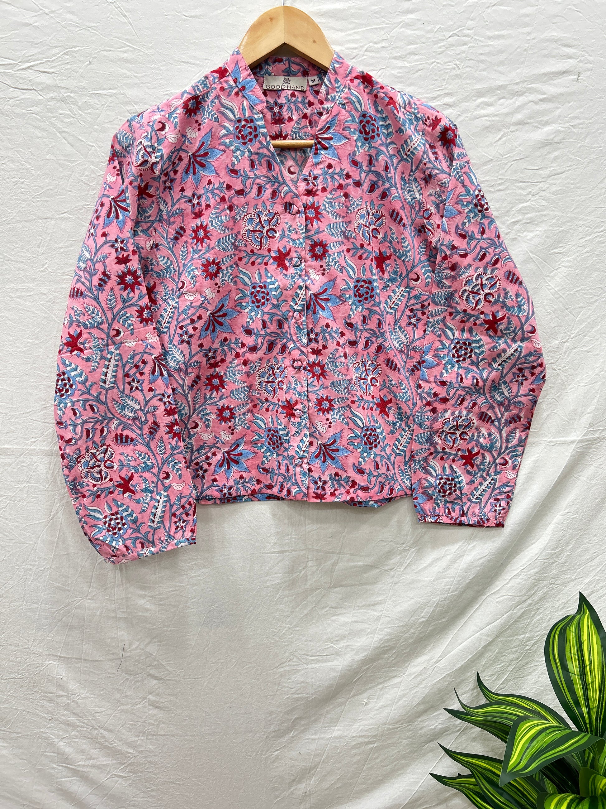 Cloth button top pink - Goodhand