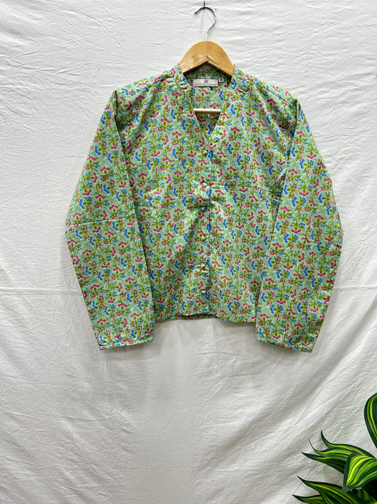 Cloth button top green - Goodhand