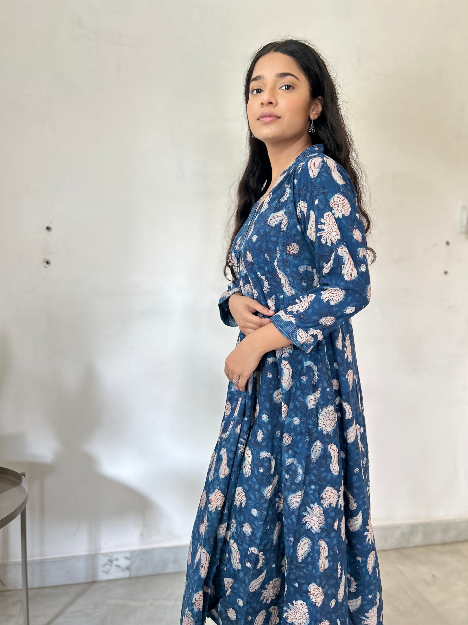 Mughal Dress Indigo - Goodhand