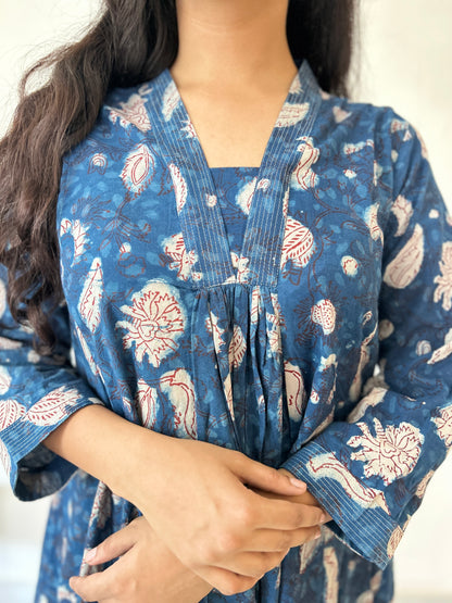 Mughal Dress Indigo - Goodhand