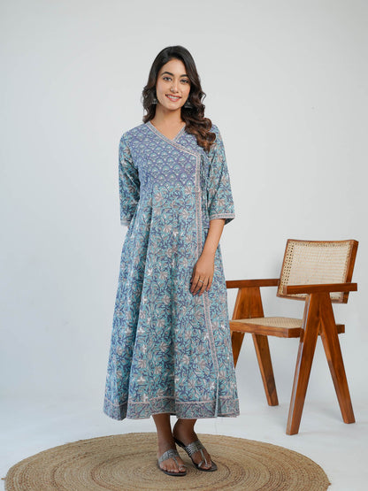 Gulmohar Dress Blue - Goodhand