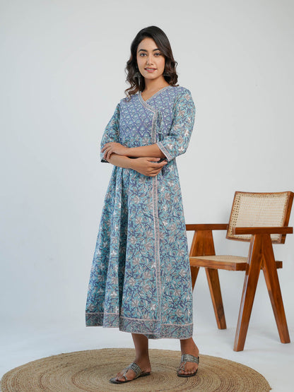 Gulmohar Dress Blue - Goodhand