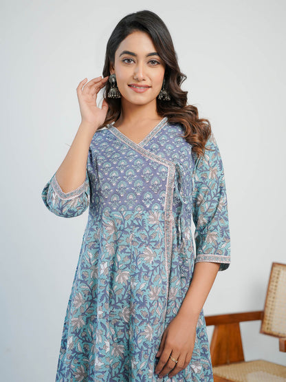 Gulmohar Dress Blue - Goodhand