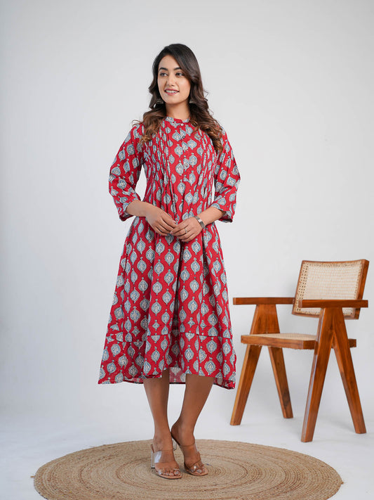 Kochi dress Red - Goodhand