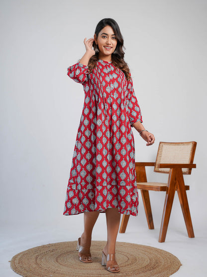 Kochi dress Red - Goodhand