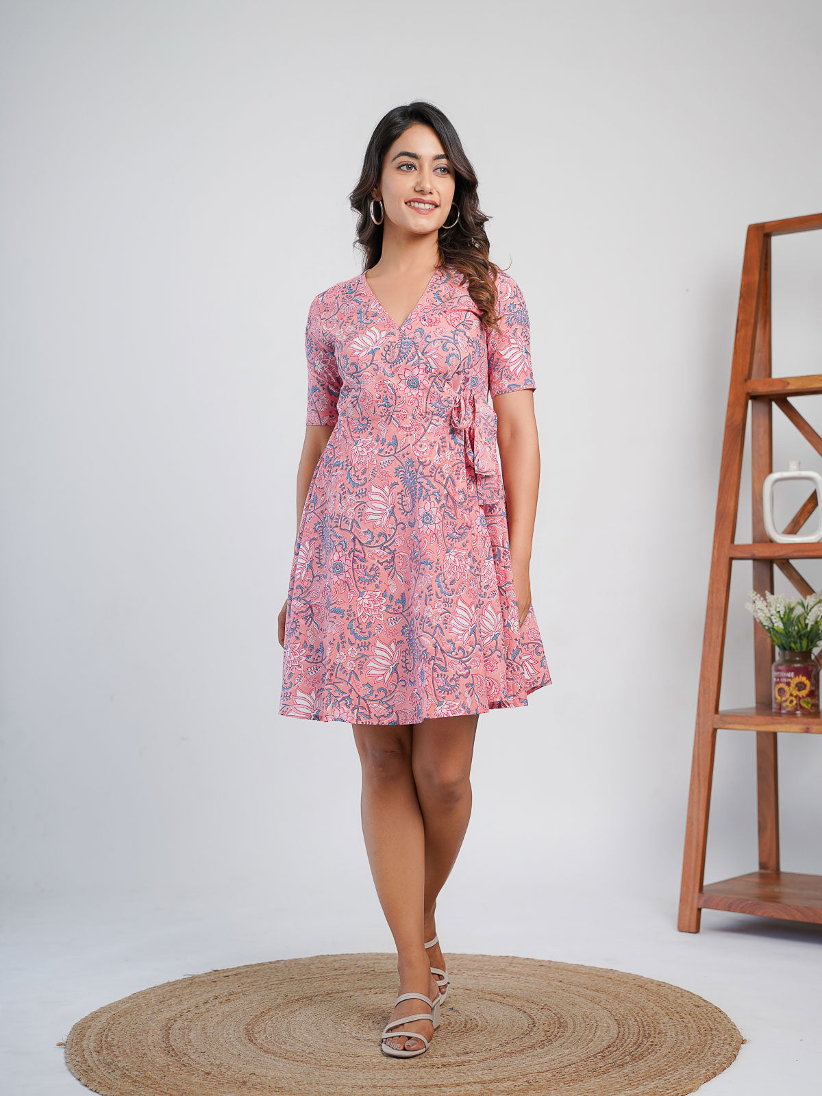 Wrap Dress Pink - Goodhand