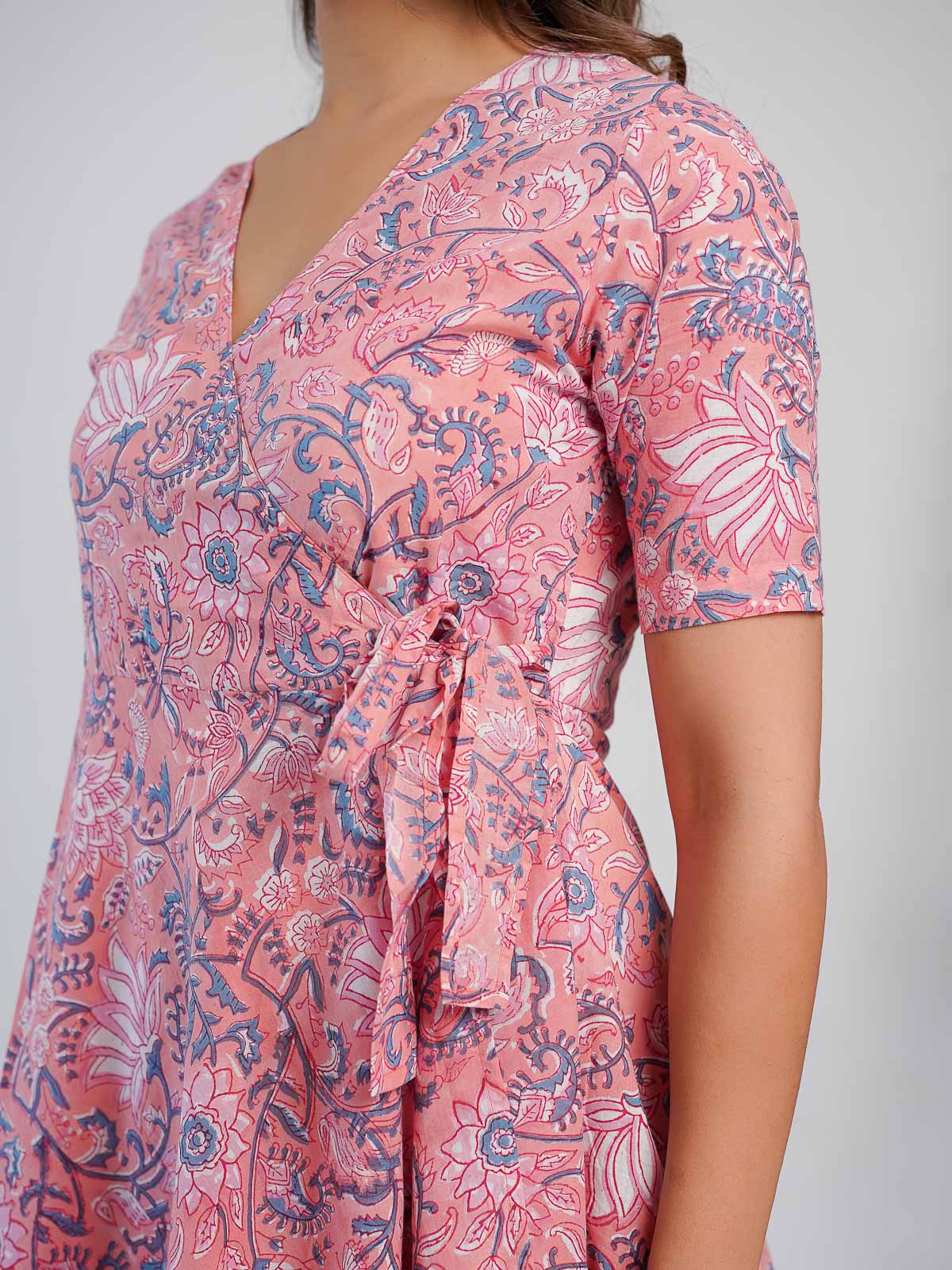 Wrap Dress Pink - Goodhand