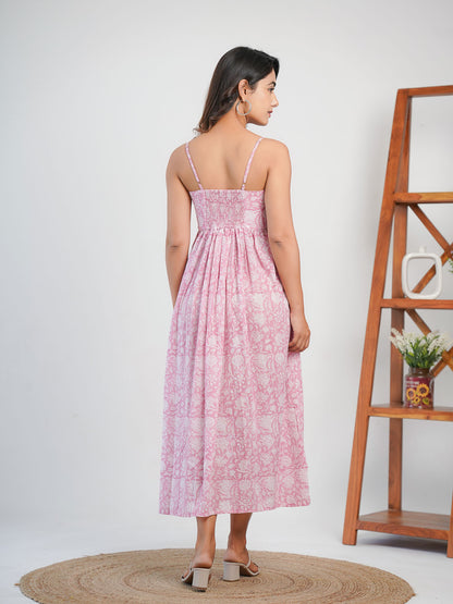 Strappy Dress Pink - Goodhand