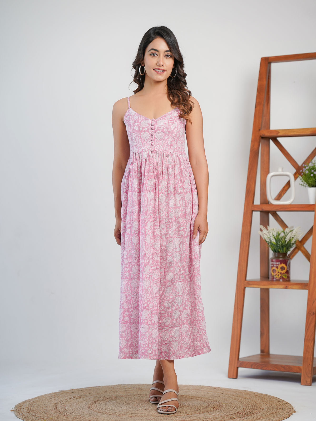 Strappy Dress Pink - Goodhand