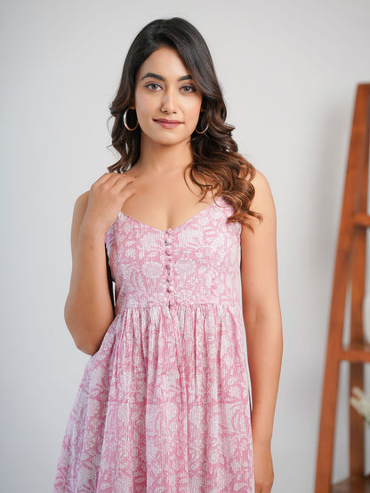 Strappy Dress Pink - Goodhand